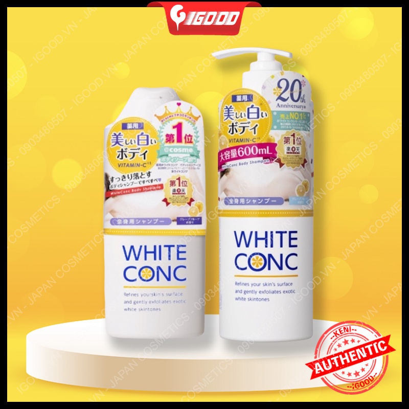 Sữa tắm trắng White Conc 360ml Nhật
