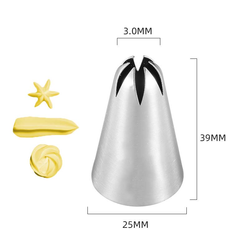 Set 8 Đuôi Bắt Bông Kem Trang Trí Bánh Bằng Thép Không Gỉ