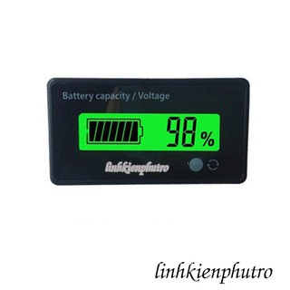 Đồng Hồ Báo Phần Trăm Pin LCD - 1 Nút