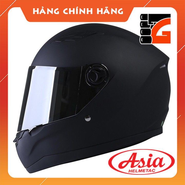 [MIZ] Mũ bảo hiểm fullface cao cấp - Asia MT136 đen nhám - Dành cho người đi xe máy
