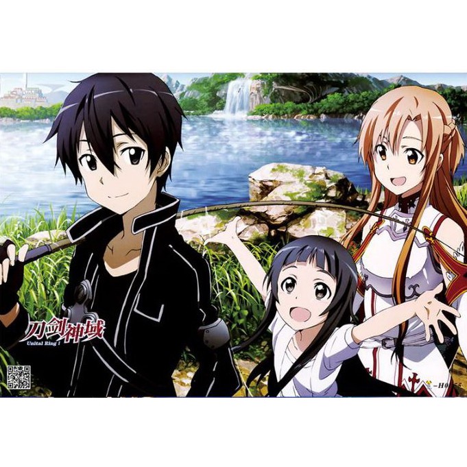 [Giấy Xịn] Set 8 tấm tranh poster A3 Sword Art Online anime siêu chất