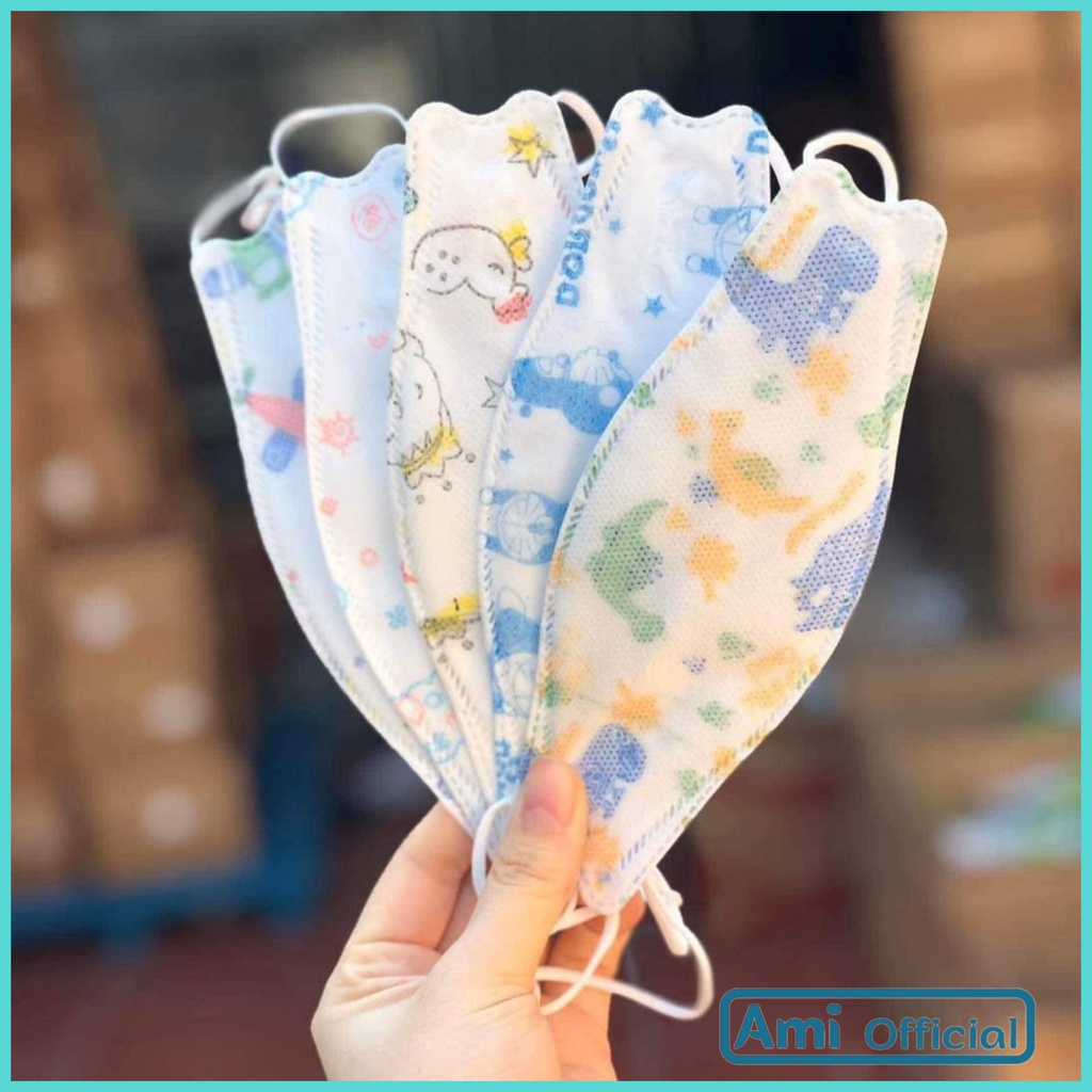 Khẩu Trang Cho Bé KF94- gói 10 chiếc - (Bao Bì Chữ Tiếng Việt), Kháng Khuẩn, Chống Bụi Mịn