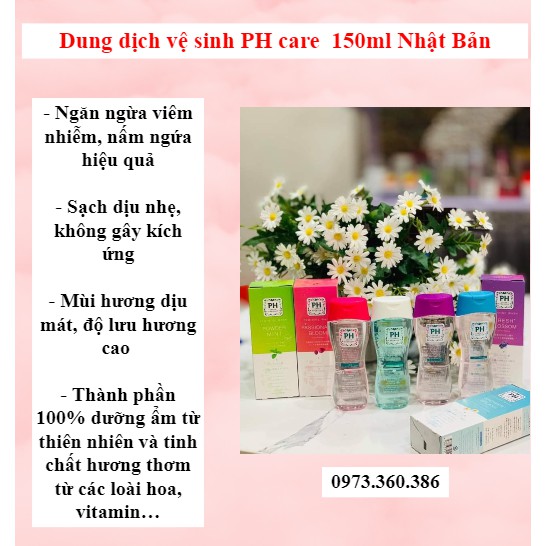 Dung dịch vệ sinh phụ nữ PH Care Premium Nhật Bản 150ml