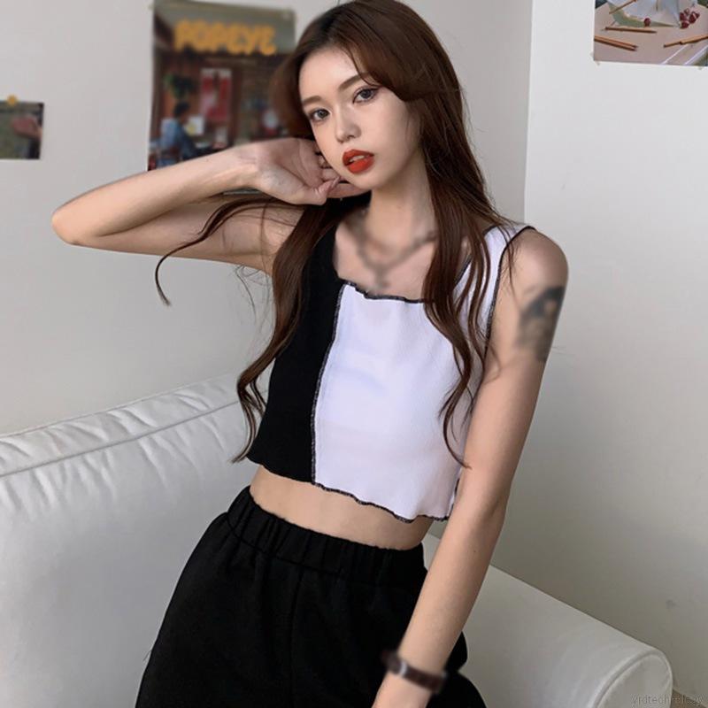 Áo Hai Dây Chất Liệu Co Giãn Thời Trang Hè Xinh Xắn Cho Nữ | BigBuy360 - bigbuy360.vn