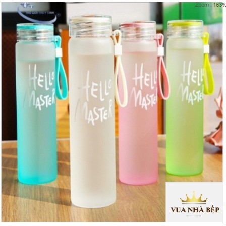 Bình Thủy Tinh Dây Xách Hello Master 450ml (không lợi nhuận ) | BigBuy360 - bigbuy360.vn