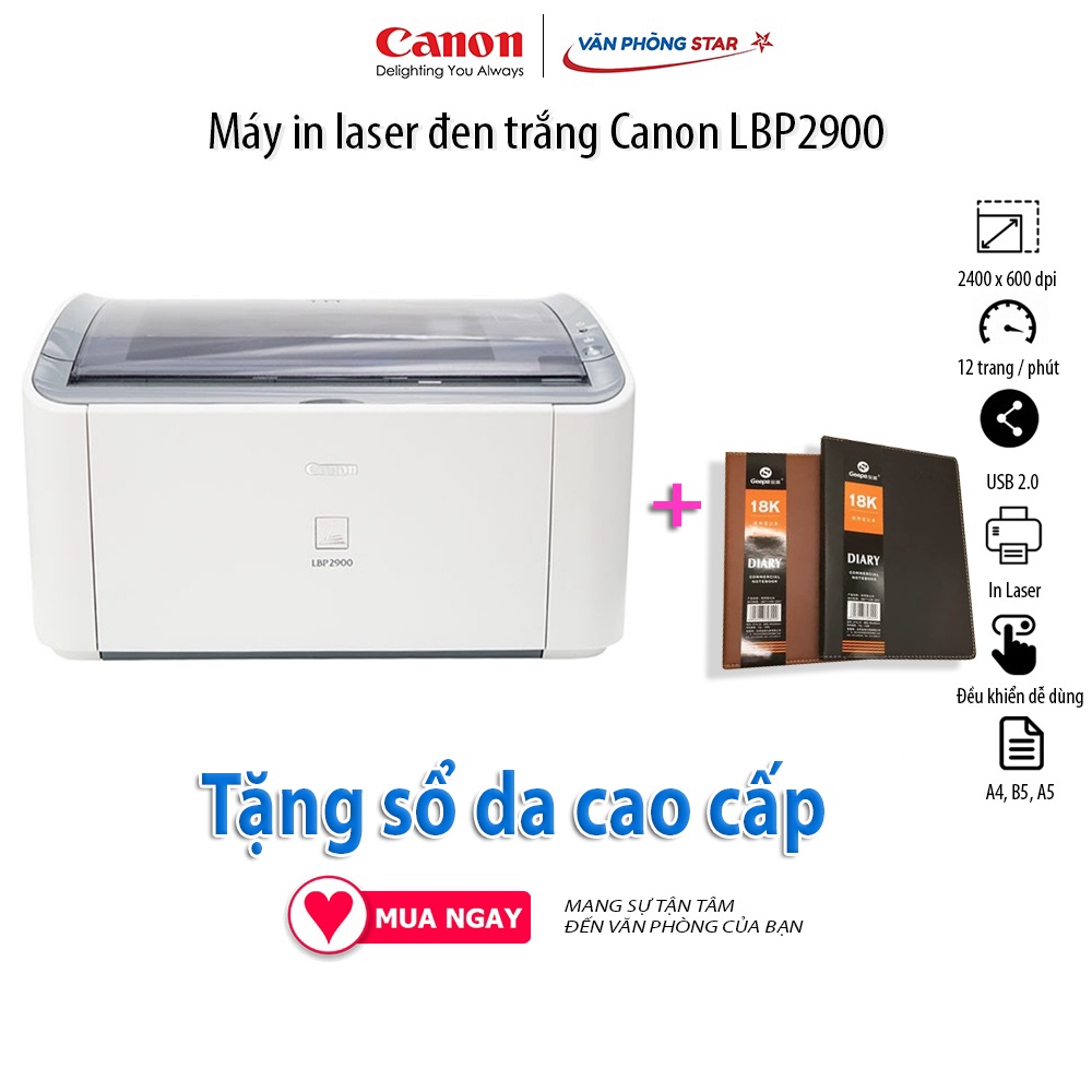 [FREE SHIP] Máy in Canon LBP 2900 mới 100% chính hãng bảo hành toàn quốc