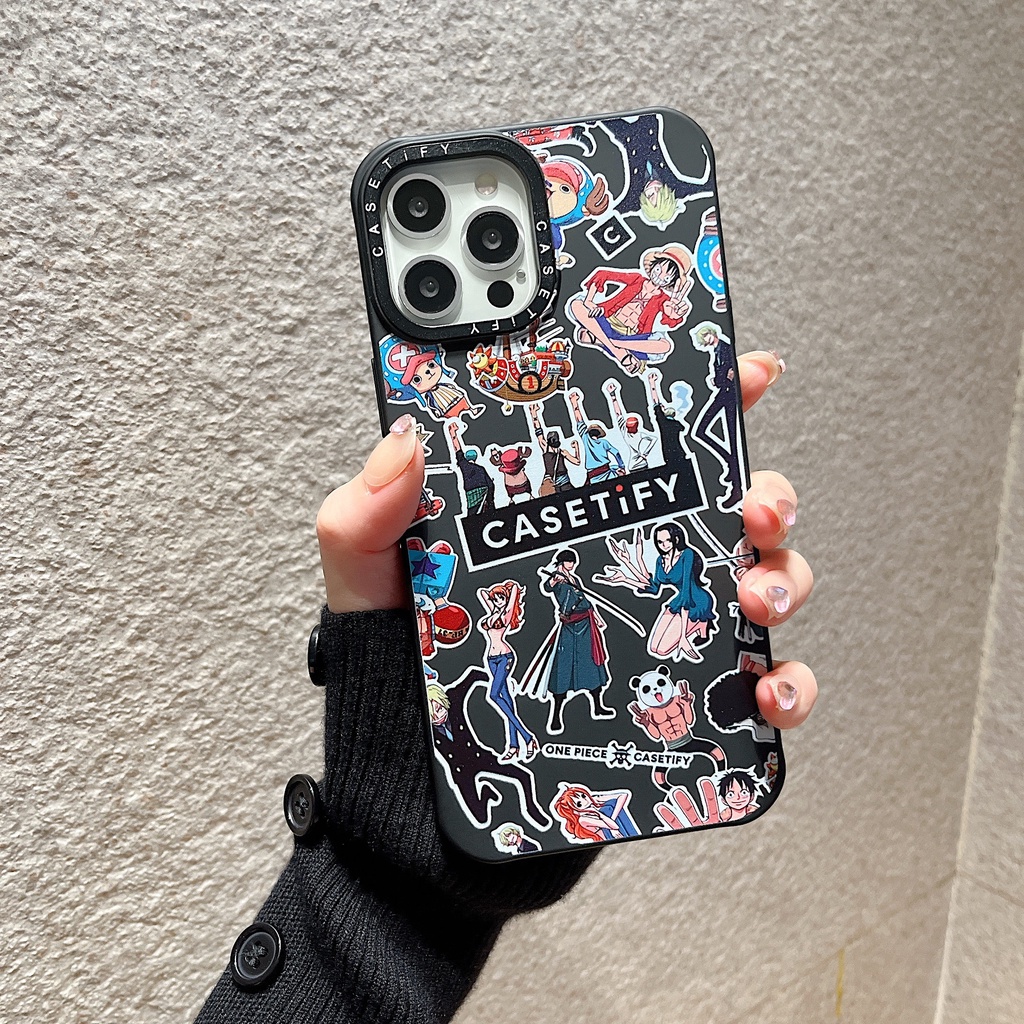 Ốp Điện Thoại Lông Mềm In Hình One Piece Cho iPhone13Pro iP12Pro XR iPhone11 12Promax 13Promax 11 12 13