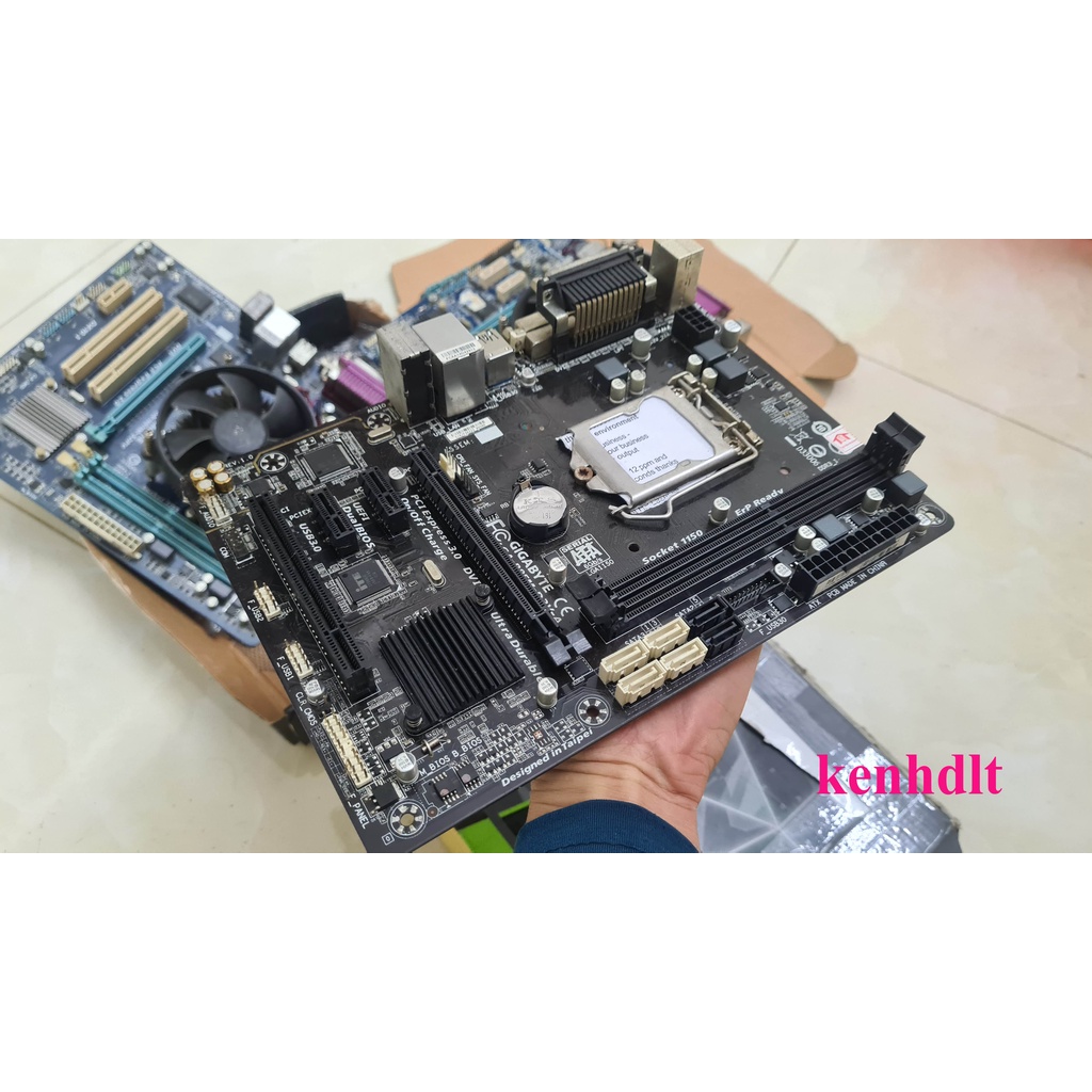 Main GA-B85M-D3V-A hỗ trợ 2 khe cắm ram sử dụng CPU Socket LGA 1150 hỗ trợ cpu i3_i5_i7
