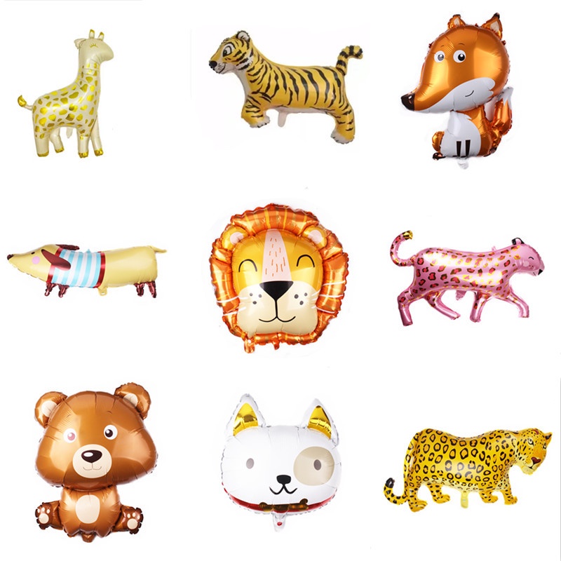 Bóng nhôm hình thú kiểu mới, kute trang trí sinh nhật, party Fubao Store