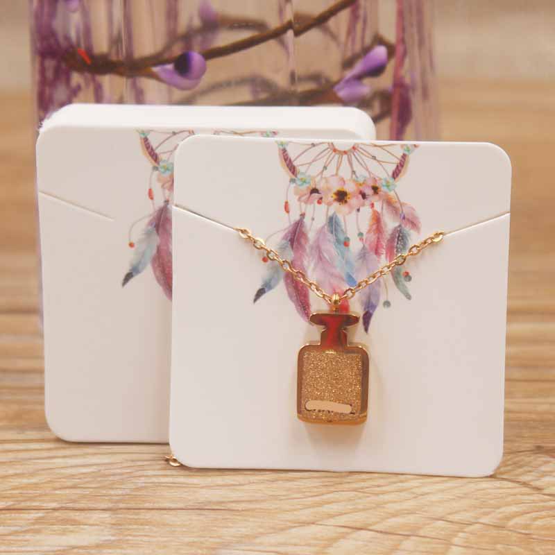 Bộ 100 Thẻ Vuông Trưng Bày Trang Sức 5*5cm