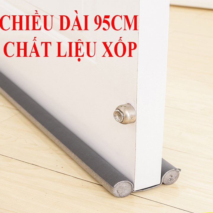 Thanh Chắn Cửa Nẹp Mút Xốp 95cm Chặn Đáy Khe Cửa, Gió Mùa, Cách Nhiệt, Cách Âm, Ngăn Côn Trùng, Chống Kẹt Tay Chân Bé