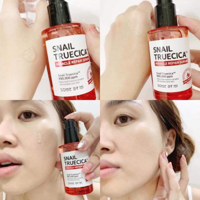 Tinh Chất Ốc Sên Dưỡng Phục Hồi Da, Mờ Thâm Sẹo Some By Mi Snail Truecica Miracle Repair Serum 50ml