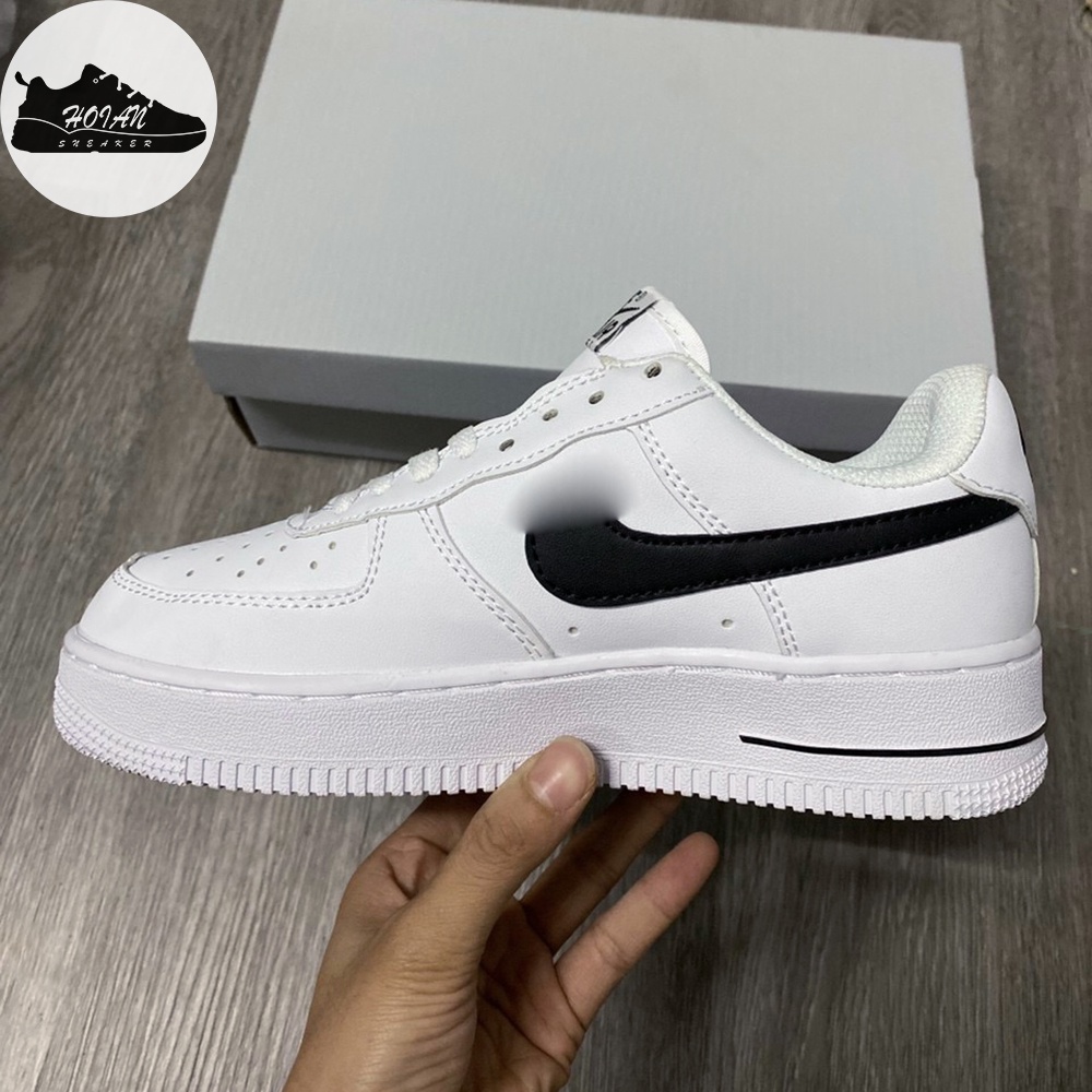 Giày Air Force 1 White Black Thể Thao Nam - Giày Sneaker AF1 Trắng Logo Đen Cổ Thấp [FREE SHIP + HỘP GIÀY + HỘP BẢO VỆ]