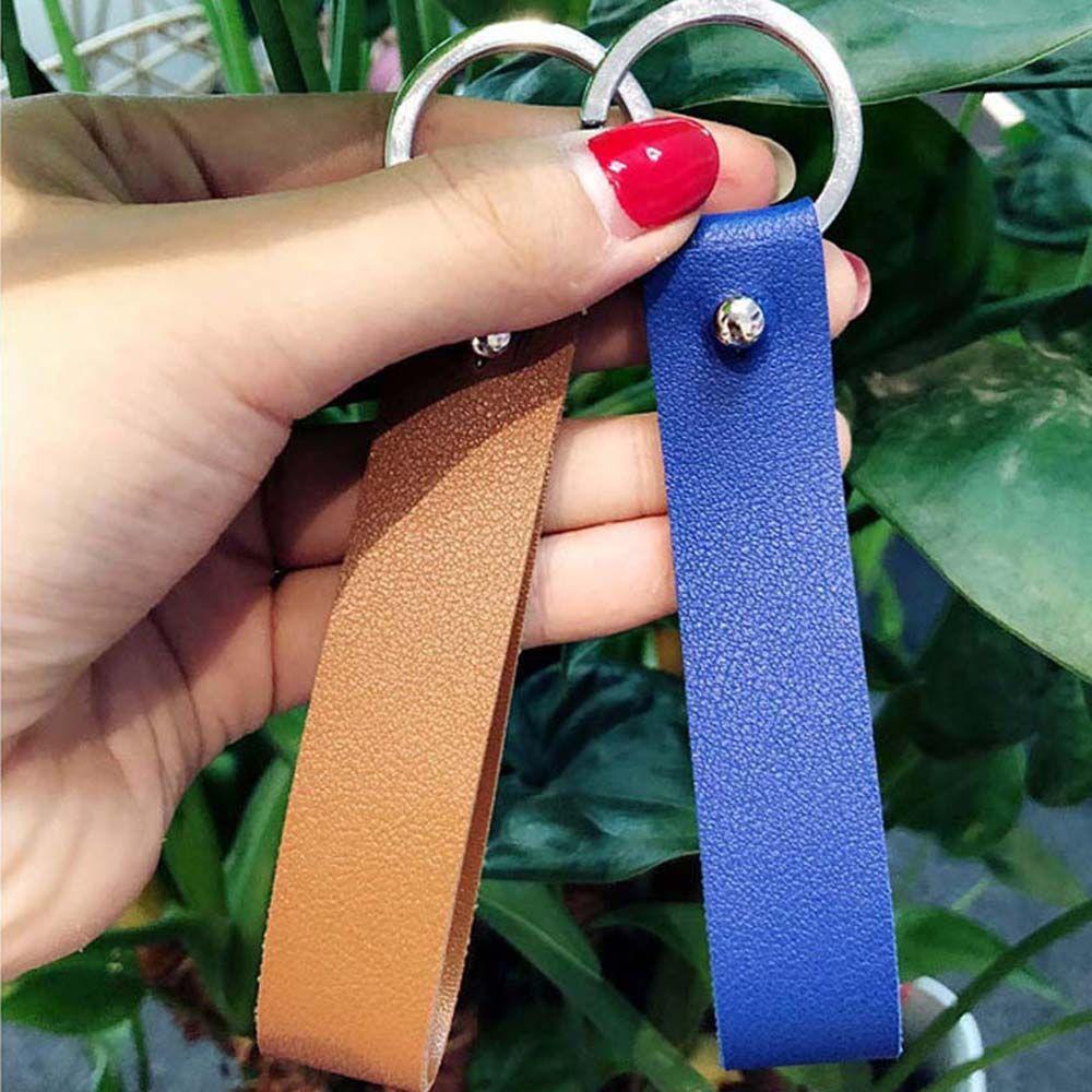 Móc Chìa Khóa Xe Hơi Bằng Da PU Nhiều Màu Tùy Chọn