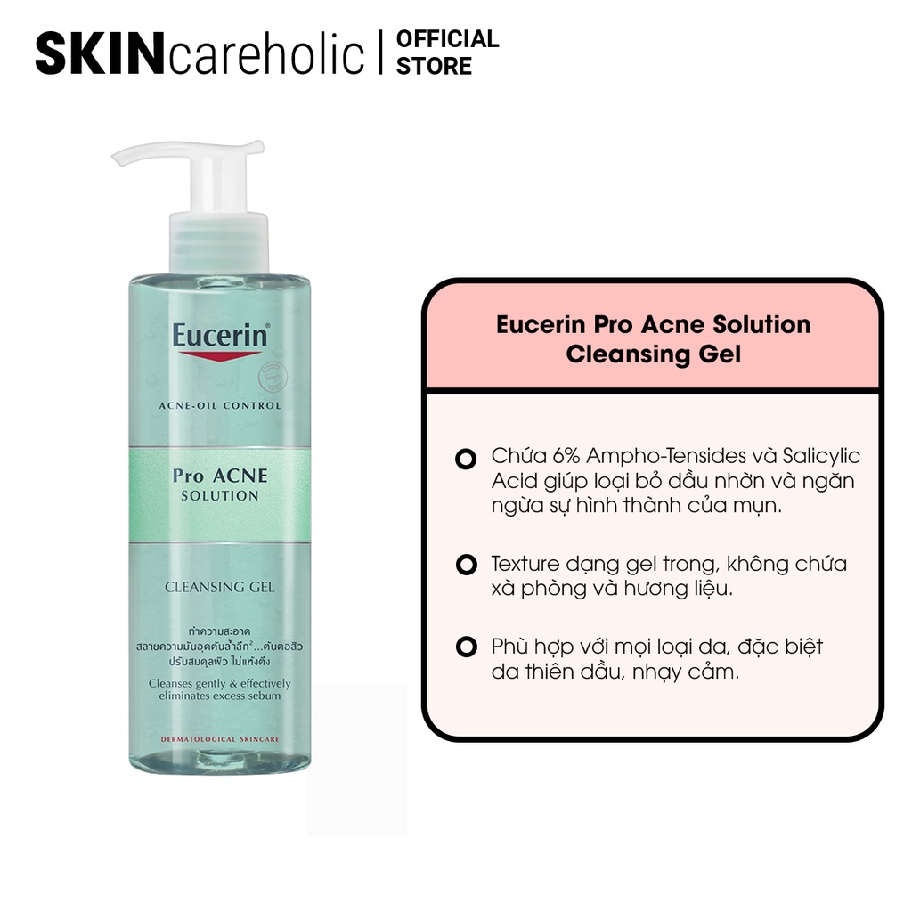 Sữa Rửa Mặt Ngừa Mụn Eucerin Pro Acne Solution Cleansing Gel