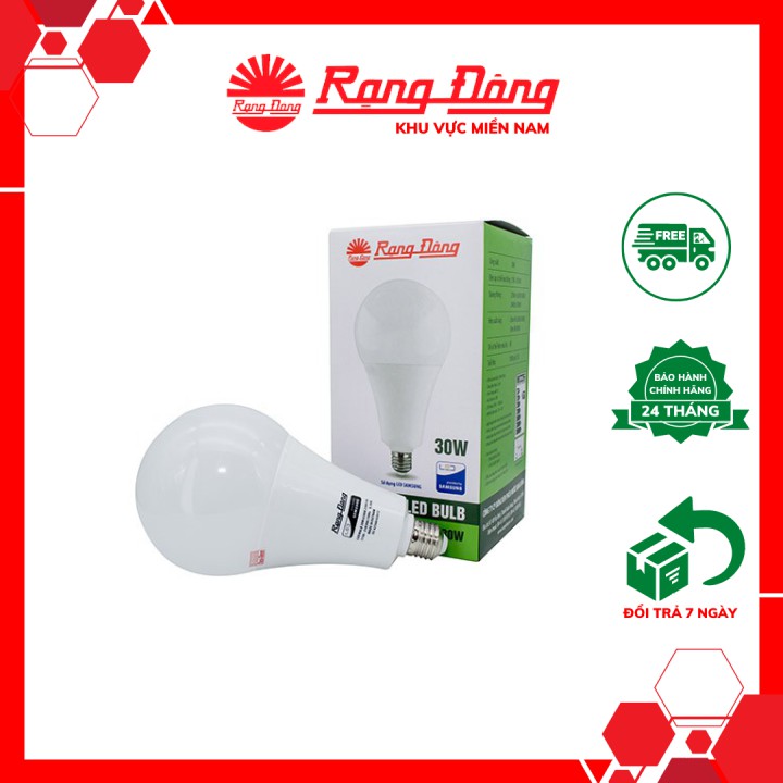 Bóng đèn LED Rạng Đông BULB tròn 30W