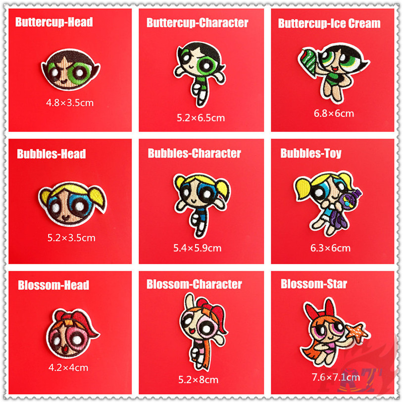 Set 1 / 3 Miếng Vá Thêu Hình Hoạt Hình