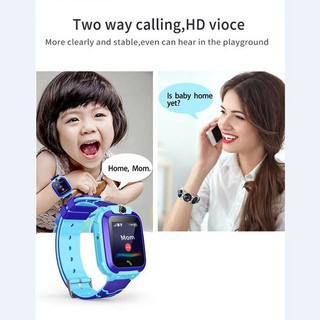 Đồng Hồ Thông Minh Định Vị Trẻ Em Q12, Đồng Hồ Giám Sát, Gọi Điện, Video Call, Chống Nước Ip67