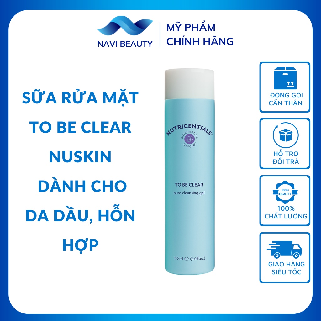 Sữa rửa mặt  Pure Cleansing gel Nuskin làm sạch da loại bỏ dầu thừa và bụi bẩn chiết xuất từ thiên nhiên phù hợp với mọi