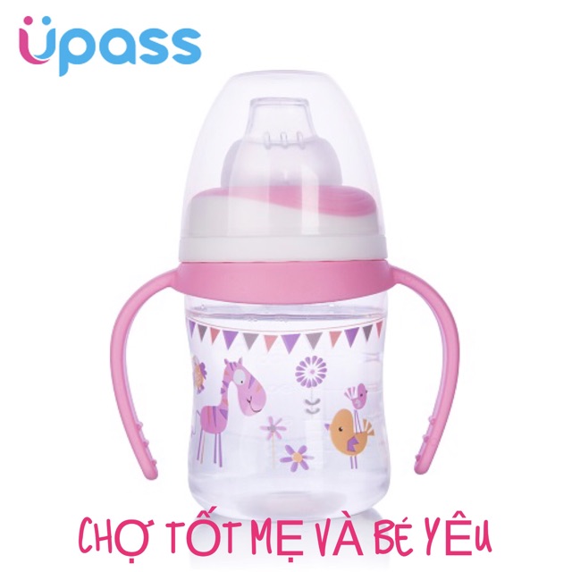 BÌNH TẬP UỐNG NÚM HÚT MỀM 125ML UPASS THÁI LAN