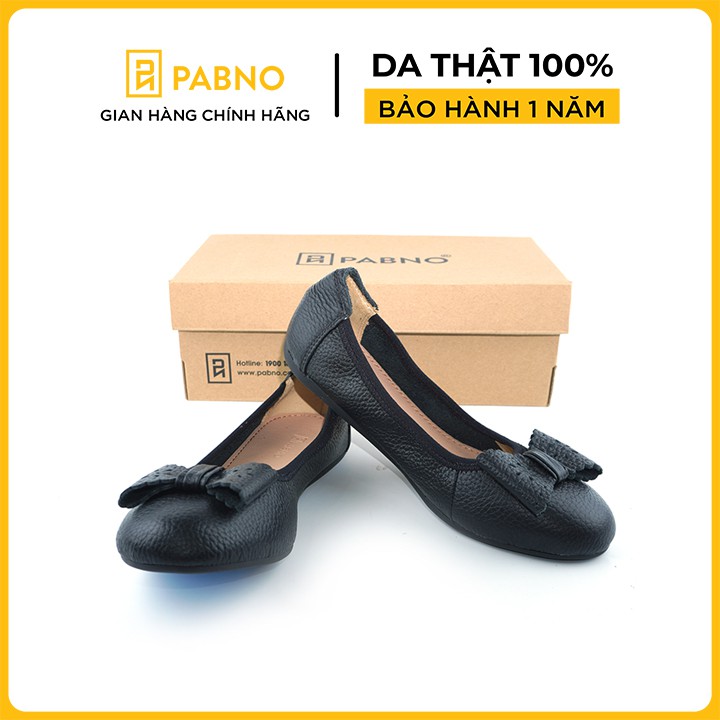 [Da thật 100%] Giày búp bê nơ xinh siêu dễ thương thời trang  PABNO PN19010