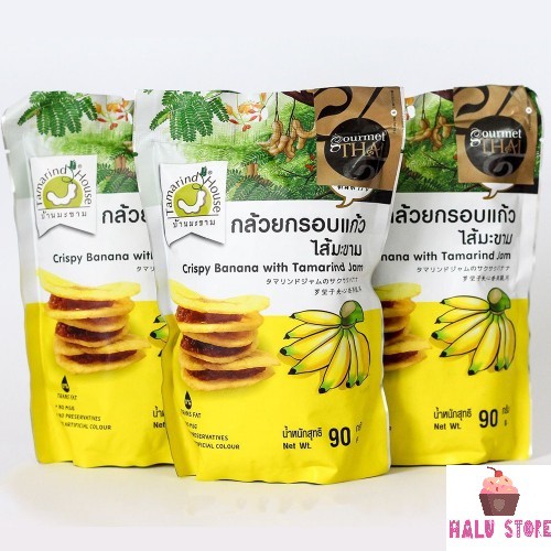 [SIÊU NGON] Chuối sấy kẹp me Thái Lan dạng gói 90g