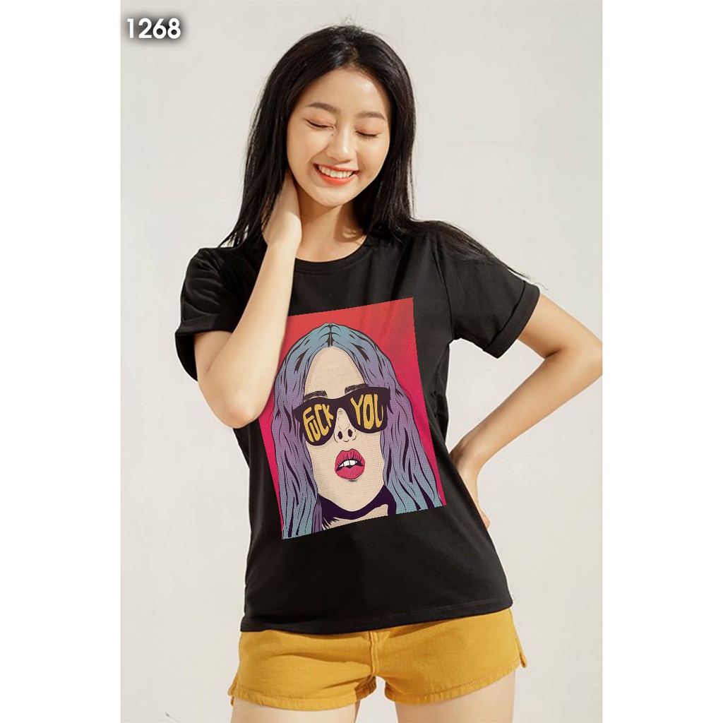 Áo Thun Unisex 100% Cotton Bad Girl 1268