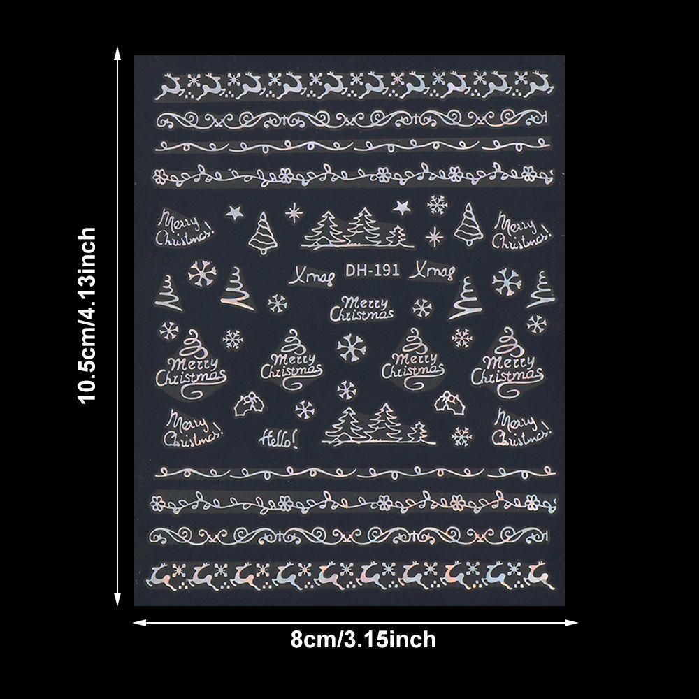 HS Sticker Dán Móng Hoạ Tiết Giáng Sinh