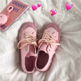 Giày ulzzang hồng bling bling ảnh thật ở đầu