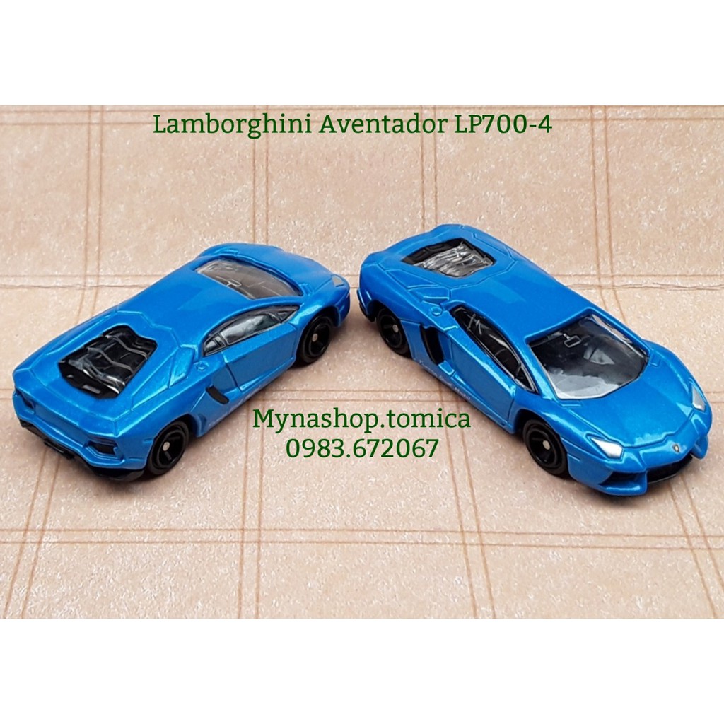 Xe mô hình tĩnh tomica không hộp - Lambor Aventador LP700-4 - màu xanh dương