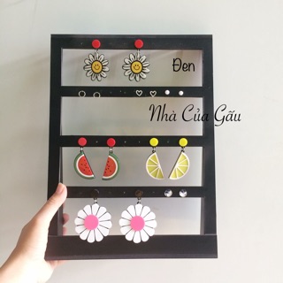 Giá treo Khuyên Tai Màu Đen