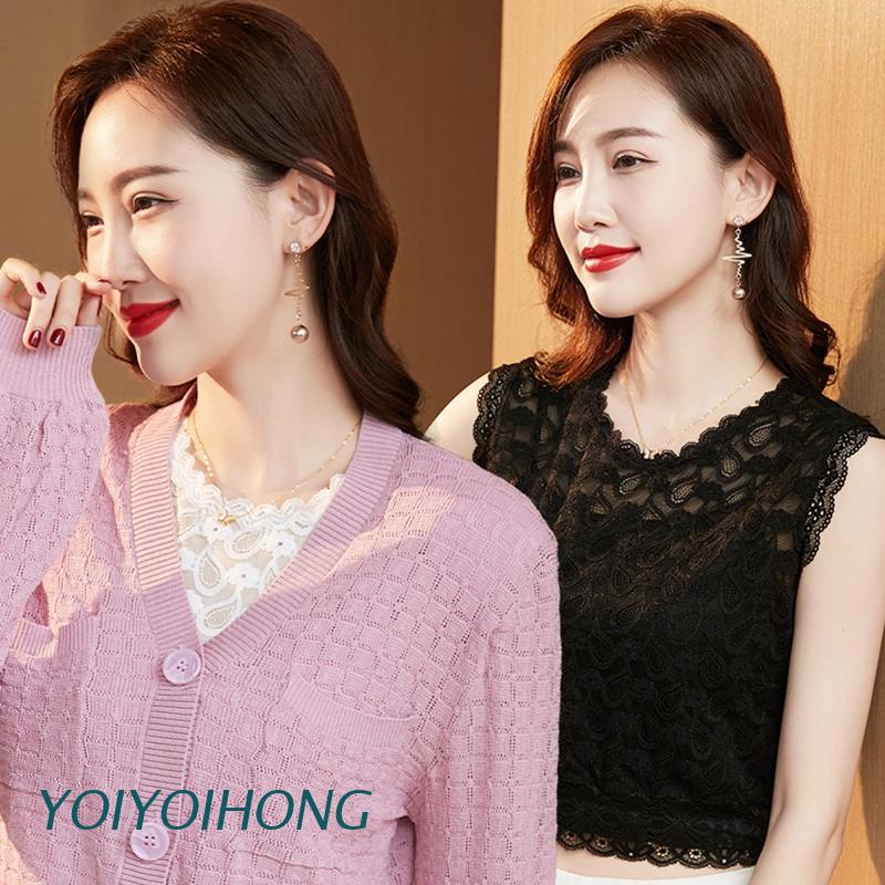 Áo Ren Hoa Cổ Tròn Thời Trang Nữ Tính