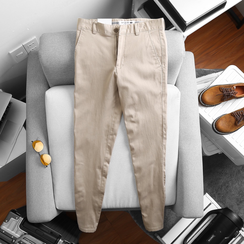 Quần Dài Kaki Nam SKINNY LCST 2 MÀU Vải Chính Phẩm Mềm Mướt Co Giãn Siêu Nhẹ Dáng Âu Công Sở CÓ BIG SIZE