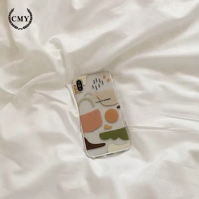 Ốp điện thoại họa tiết trừu tượng bình bầu trời và hình vuông cho iPhone11/11Pro 11pro Max X XR XS XS MAX 78 plus SE | BigBuy360 - bigbuy360.vn