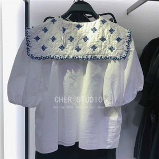 Áo sơ mi ZR cổ thêu