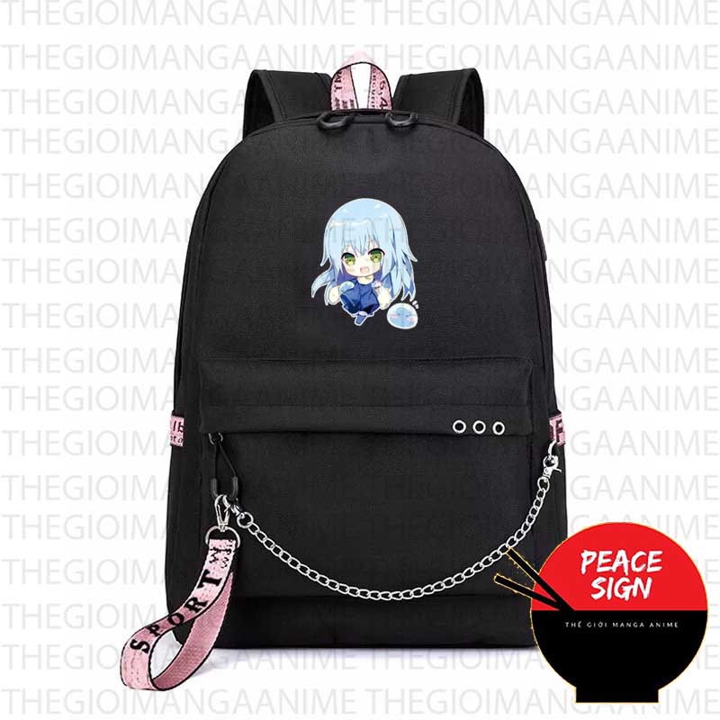 Balo thông minh ĐEN in hình Tensei-shitara Slime datta Ken Lúc đó, tôi đã chuyển sinh thành Slime