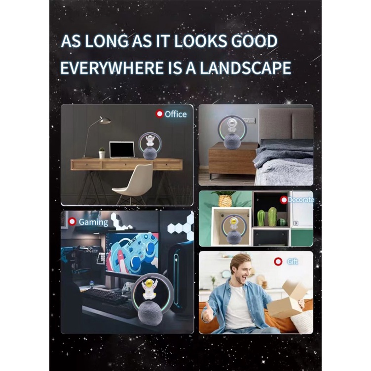 Bluetooth loa sáng tạo Phi Hành Gia nổi phi hành gia loa siêu trầm không dây trình bày