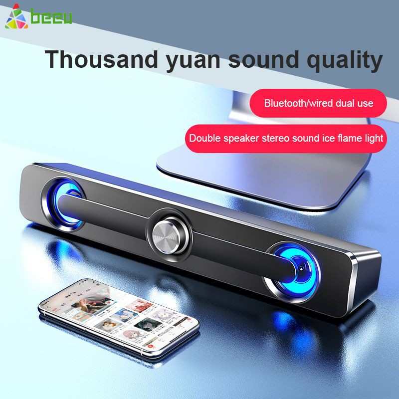 Loa Máy Tính Có Dây Âm Thanh Mạnh Mẽ Dành Cho Pc Laptop Điện Thoại Máy Tính Bảng Mp3 (Beeu)