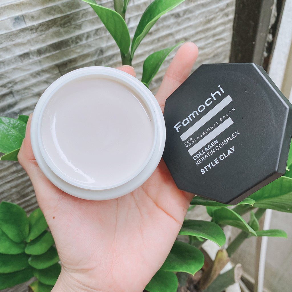 Sáp Vuốt Tóc FAMOCHI CLAY WAX 100gr Tạo Kiểu, Giữ Nếp Cho Tóc. HÀNG CHÍNH HÃNG