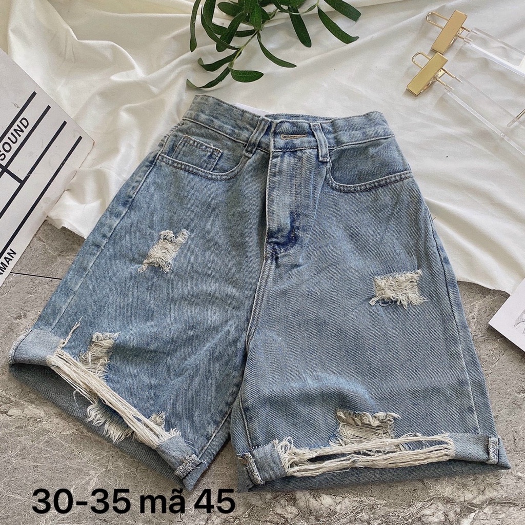 SHORT NGỐ BIGSIZE RÁCH LỚN, QUẦN LỬNG SIZE TO JEANS CAO CẤP ms 45 TCshopJeans | BigBuy360 - bigbuy360.vn