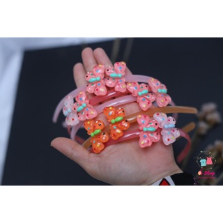 Băng đô nhựa trong hoạ tiết con vật cho bé