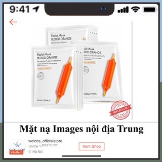 Mặt nạ giấy dưỡng trắng da nội địa Trung IMAGES chiết xuất cam đỏ mask CS29