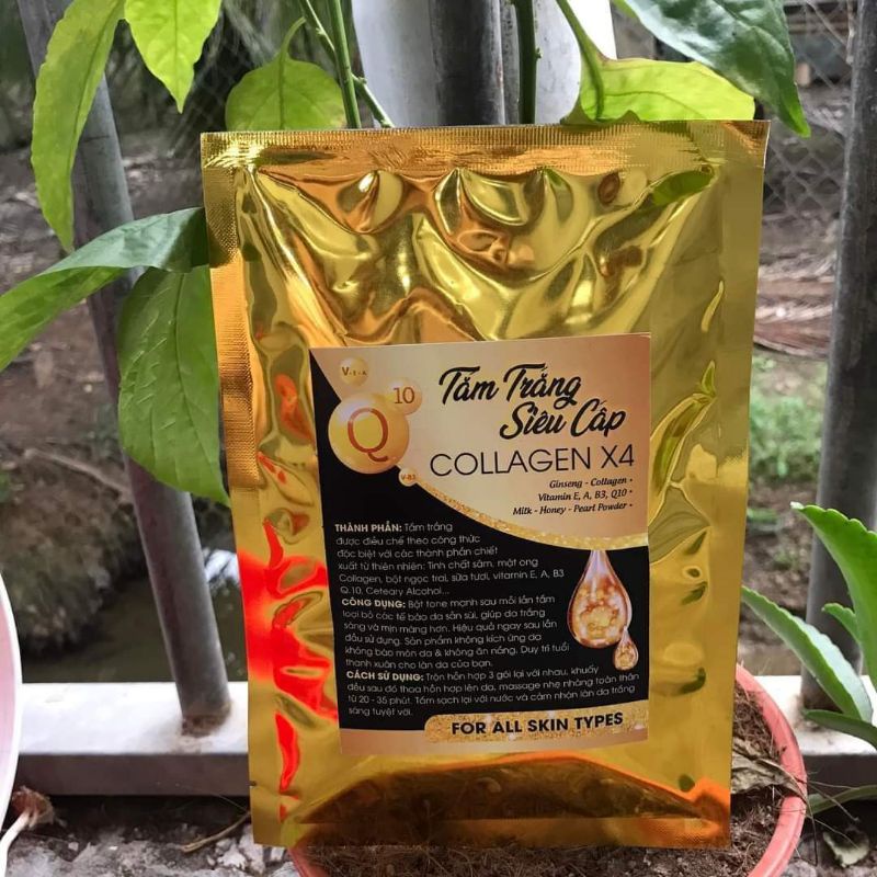 Tắm trắng collagen x4