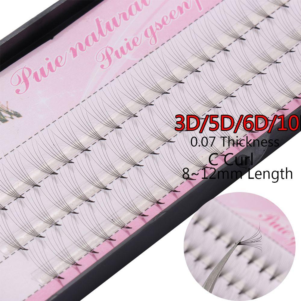 BORAG Lông Mi Giả Dày 0.07mm Màu Đen Chất Lượng Cao