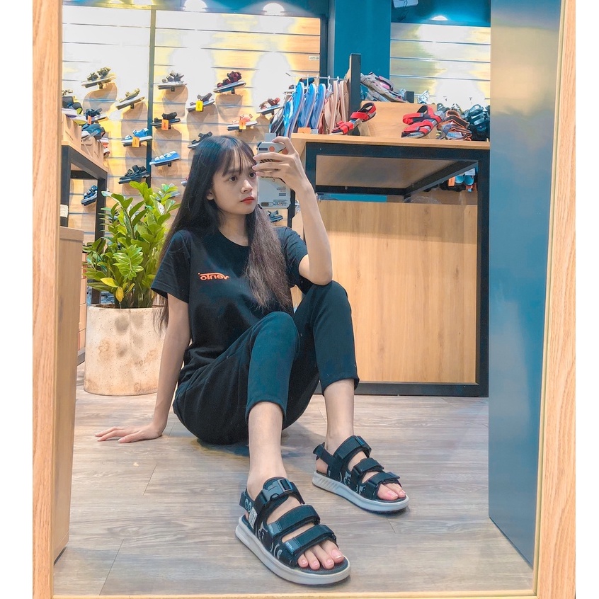 Sandal Vento Nữ Thời Trang NB80 Màu Đen