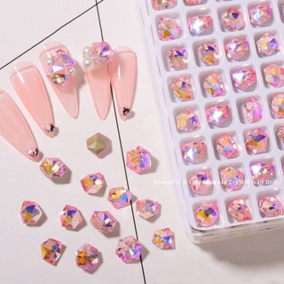 Bộ 5 đá pha lê 3d đính trang trí móng tay