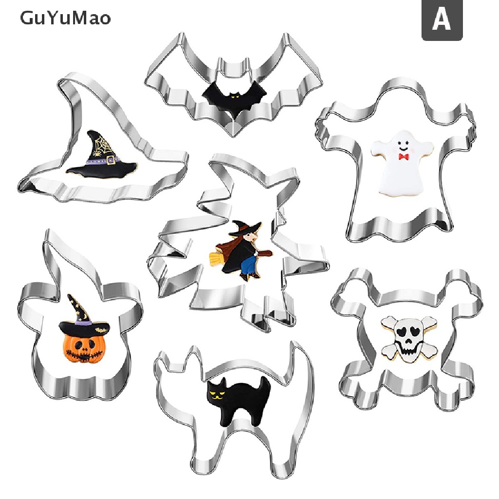 Khuôn Silicone Làm Bánh Quy / Kẹo Đường Hình Ma Bí Ngô Halloween