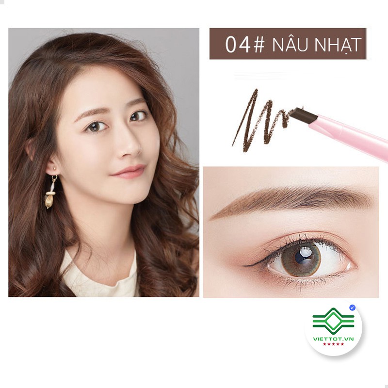 MAYCREATE – Chì kẻ mày 2 đầu chải mày Multi Purpose Eyebrown Pencil_VT044