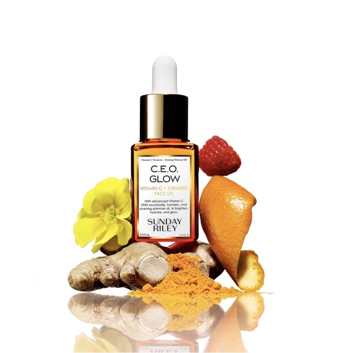 &lt;Mini&gt;Dầu dưỡng sáng da Sunday Riley C.E.O Glow Vitamin C + Turmeric Face Oil