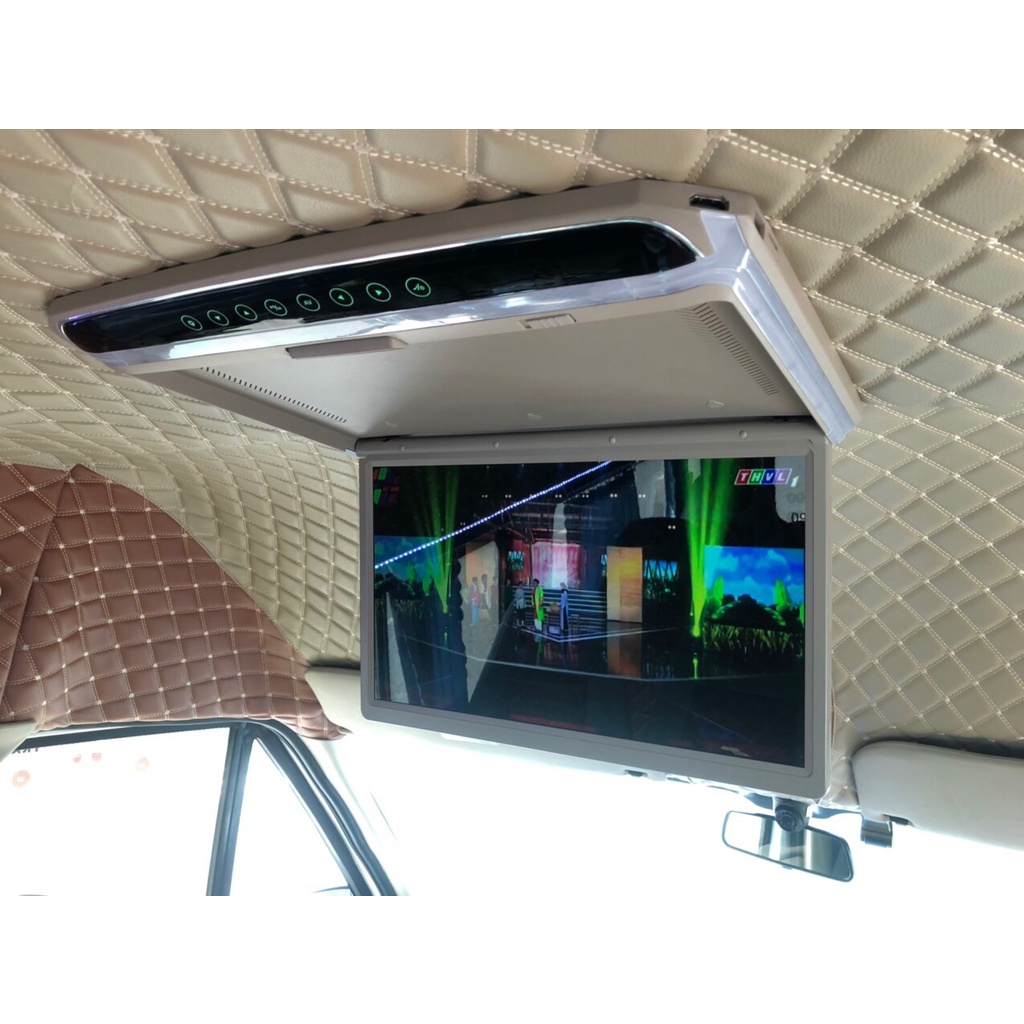 Màn hình ốp trần 15.6 inch cho ô tô/ tivi trần 15.6 inch có cổng thẻ nhớ, HDMI xem độc lập